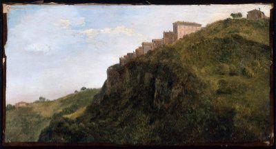 Jean-Achille Benouville Italian Hill Town oil painting image